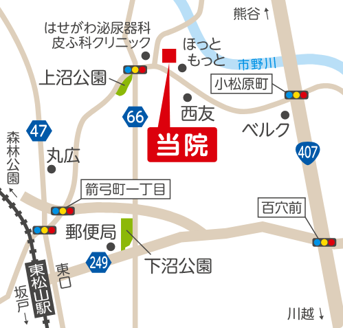 石井ペインクリニックへの地図